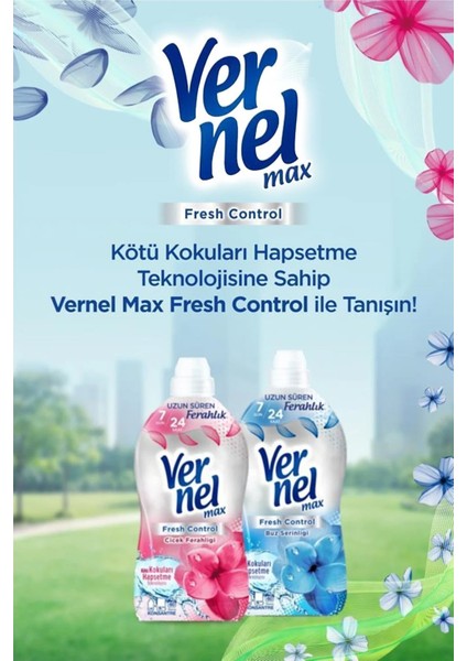 Max Konsantre Çamaşır Yumuşatıcısı 1320ml (55 Yıkama) Buz Serinliği