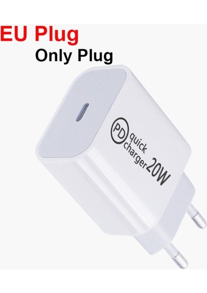 Ab Fişi 20W Hızlı Şarj Pd USB C Şarj Cihazı Apple iPhone 13 12 11 Pro Max Samsung Xiaomi Güç Adaptörü Abd Ab Au Ingiltere Tak Pd Tip C Por (Yurt Dışından)