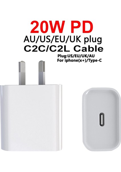 Ab Fişi 20W Hızlı Şarj Pd USB C Şarj Cihazı Apple iPhone 13 12 11 Pro Max Samsung Xiaomi Güç Adaptörü Abd Ab Au Ingiltere Tak Pd Tip C Por (Yurt Dışından) modelleri