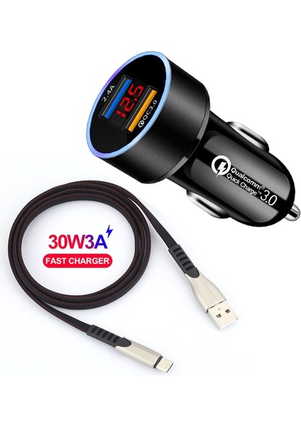 Araba Şarjı Kırmızı USB Araba Şarjı Hızlı Şarj 3.0 Xiaomi Redmi Için Not 5 6 7 8 8t Pro 5A 6A 7A 8A Redmi S2 Go K20 K30 Hızlı Cep Telefonu Şarj Cihazı (Yurt Dışından) fırsatları