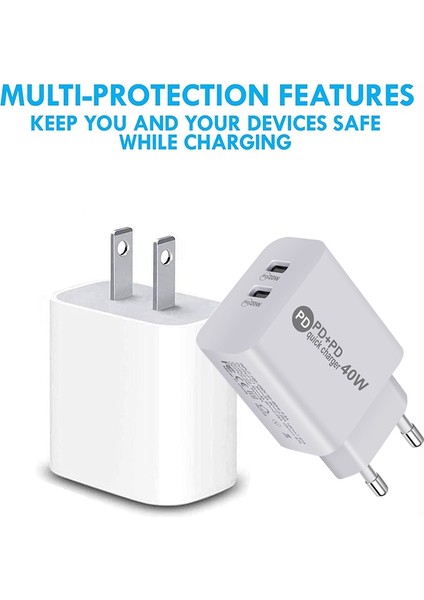 1m C2L Çift Pd Ab Abd Tak 40W Usb-C Güç Adaptörü Şarj Cihazı Hızlı iPhone Şarj Cihazı 13 12 Mini Pro Ipad Google Pixel 6 5 4 3 2 Rog 5 3 2 (Yurt Dışından) fiyatları