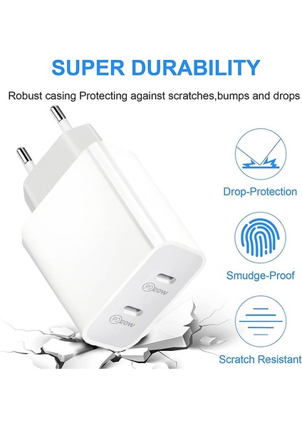 1m C2L Çift Pd Ab Abd Tak 40W Usb-C Güç Adaptörü Şarj Cihazı Hızlı iPhone Şarj Cihazı 13 12 Mini Pro Ipad Google Pixel 6 5 4 3 2 Rog 5 3 2 (Yurt Dışından) indirimleri