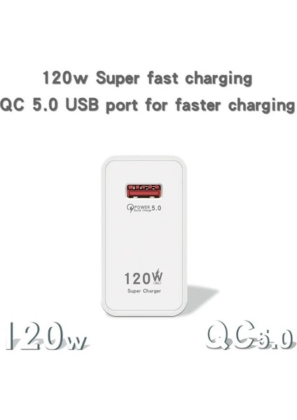 Ingiltere Tak 120W Hızlı Şarj Adaptörü Xiaomi Civi 12S Ultra 12 Lite Redmi Not 11 9 Pro K50 Poco C40 Huawei Samsung Oneplus USB Şarj Cihazı (Yurt Dışından) fiyatları