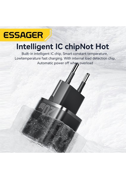 Ab Siyah 01 Essager 20 W Gan Pd USB C Şarj Cihazı iPhone 14 13 12 11 Pro Max Mini Se Telefon Qc 3.0 Pd 3.0 USB Tip C iPad Için Hızlı Şarj (Yurt Dışından) indirimleri