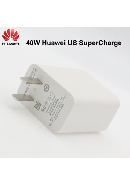 Abd Tip C ile Huawei P30 Pro Şarj Cihazı 40 W 10 V 4A Süper Şarj Abd Güç Adaptörü 1 M 5A Tip C Kablo Huaweı Mate 20 30 Pro P20 30 40 Pro Nova 7 (Yurt Dışından) indirimleri