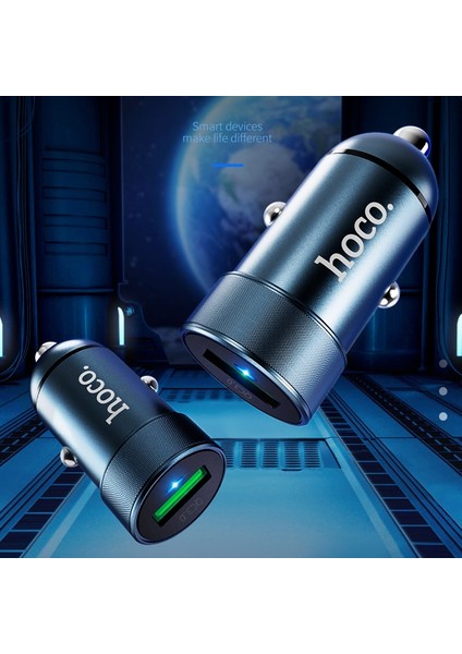 Kırmızı Hoco Hızlı Şarj 3.0 Mini USB Araç Şarj Cihazı Xiaomi Mi 9 iPhone Huawei P30 Samsung Qc 3.0 3A Hızlı Şarj Cihazı Araç Şarj Adaptörü (Yurt Dışından) modelleri