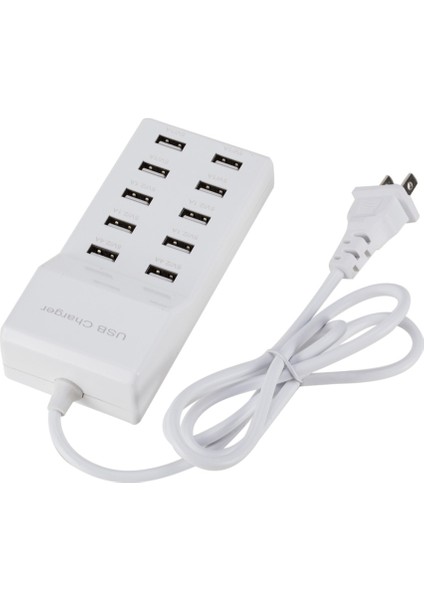 Beyaz Au 10 USB Şarj Istasyonu Splitter 60W Cep Telefonu Şarj Cihazı Hub Akıllı Ic Şarj Evrensel iPhone Samsung Mp3 Tablet Vb Için (Yurt Dışından) fırsatları