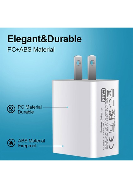 Abd Fiş Tipi C Bağlantı Noktası Siyah 20 W Pd USB C Şarj Cihazı iPhone x 7 8 9 13 Pro Max 12 Mini 11 Hızlı Şarj Cihazı Tip C Samsung Xiaomi 11 Hızlı Şarj Adaptörü (Yurt Dışından) modelleri