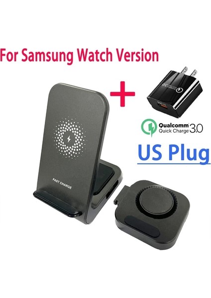 Tip 2 Samsung Abd 30W Kablosuz Şarj Standı IPhone 13 12 11 Apple Watch Samsung 3 In 1 Hızlı Şarj Dock Istasyonu Samsung Galaxy Watch Için (Yurt Dışından)