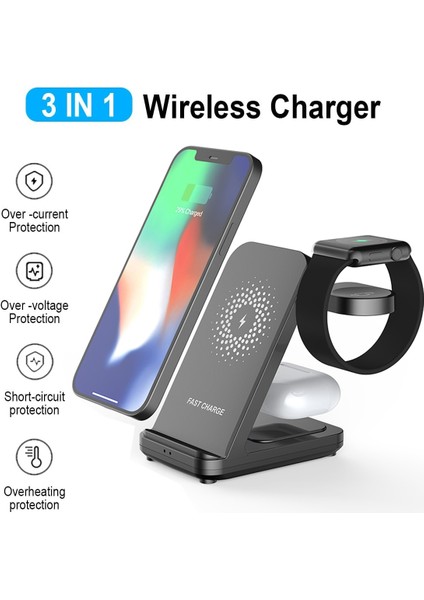 Tip 2 Samsung Abd 30W Kablosuz Şarj Standı IPhone 13 12 11 Apple Watch Samsung 3 In 1 Hızlı Şarj Dock Istasyonu Samsung Galaxy Watch Için (Yurt Dışından) indirimleri