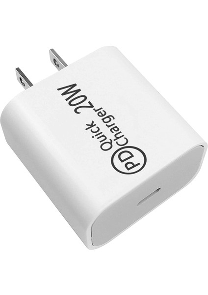 1m C2L USB C Duvar Şarj Cihazı, 20W Hızlı Şarj Bloğu, Pd Bağlantı Noktası Çift 20W, iPhone 13/12 Pro Max Için Güç Adaptörü, Galaxy S21 Xiaomi (Yurt Dışından) modelleri