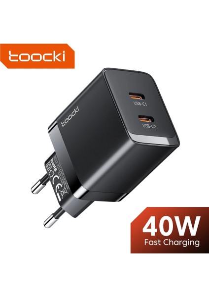67W Ab B Kablo ile Toocki Gan USB Şarj Cihazı 40W Pd USB Tip C Şarj Cihazı Xiaomi 12 iPhone 13 14 Pro Realme Qc 3.0 Tip C Hızlı Hızlı Şarj Adaptörü (Yurt Dışından) fiyatları