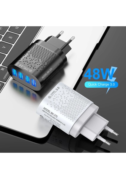 Abd Plup Beyaz Floveme USB Şarj Cihazı 48W Ab/abd Telefon Şarj Cihazı Hızlı Şarj 3.0 iPhone 12 11 3A Xiaomi Cep Telefonu Şarj Cihazı Için Hızlı Şarj (Yurt Dışından) fiyatları