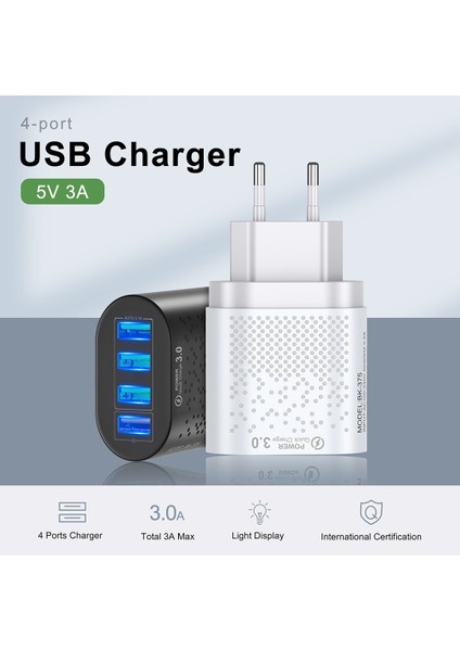Abd Plup Beyaz Floveme USB Şarj Cihazı 48W Ab/abd Telefon Şarj Cihazı Hızlı Şarj 3.0 iPhone 12 11 3A Xiaomi Cep Telefonu Şarj Cihazı Için Hızlı Şarj (Yurt Dışından) modelleri