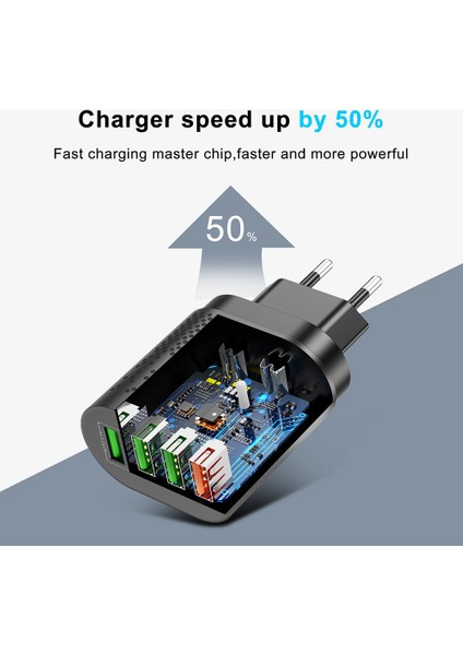 Abd Plup Beyaz Floveme USB Şarj Cihazı 48W Ab/abd Telefon Şarj Cihazı Hızlı Şarj 3.0 iPhone 12 11 3A Xiaomi Cep Telefonu Şarj Cihazı Için Hızlı Şarj (Yurt Dışından) fırsatları