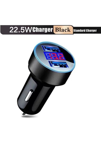 22.5W Şarj Cihazı Süper Hızlı Şarj USB Araç Şarj Cihazı 120W Çift Bağlantı Noktalı Hızlı Şarj iPhone 13 12 11 Pro Max 7 8 Samsung Oneplus Xiaomi Huawei (Yurt Dışından)