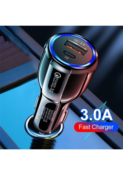 1m C'den C'ye Kablo 20W Pd Adaptörü iphone 13 Pro Max USB C Araç Şarj Cihazı 3.0A Hızlı Şarj Tip C Kablo Samsung A12 S22 Xiaomi Lenovo Tab P11 (Yurt Dışından) modelleri