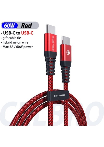 1.2m Pd Kablo Kırmızı 36W USB Araç Şarj Cihazı Pd Qc 3.0 Samsung Note 20 Için Hızlı Şarj iPhone 12 Pro Xiaomi Tablet LED Çift USB C'den C'ye Otomatik Araç Şarj Cihazı (Yurt Dışından)