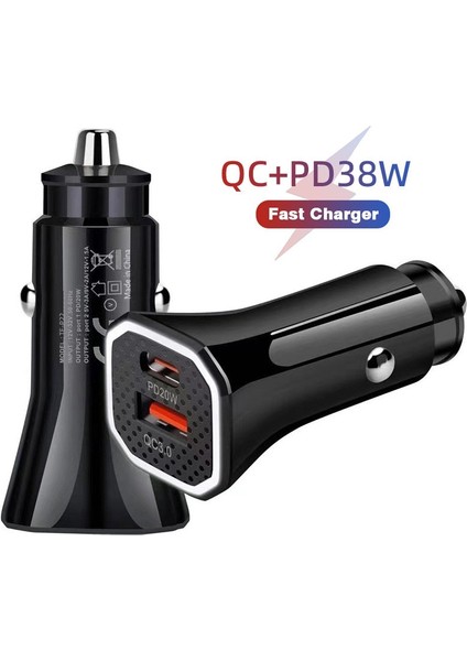 1 M Tip C Kablo iphone Telefon Adaptörü 20 W Pd Araç Şarj Cihazı Qc 3.0 Hızlı Şarj Tip C USB Kablosu Samsung Galaxy S8 S20 S22 Ultra A51 A73 5g (Yurt Dışından) modelleri