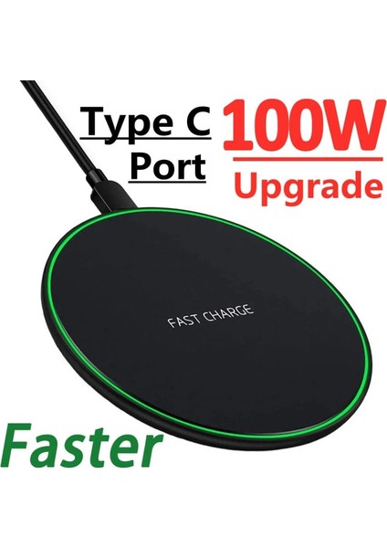 Beyaz 100W Kablosuz Şarj Aleti Pedi iPhone 14 13 12 11 Pro Max x Samsung Xiaomi Telefon Şarj Cihazları Indüksiyon Hızlı Şarj Standı Istasyonu (Yurt Dışından) fırsatları