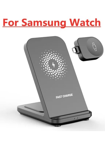 X20-B Samsung 100W 3'ü 1 Arada Kablosuz Şarj Standı iPhone 14 13 12 11 Samsung Galaxy S22 S21 Ultra Apple Watch Hızlı Şarj Istasyonu Istasyonu (Yurt Dışından)