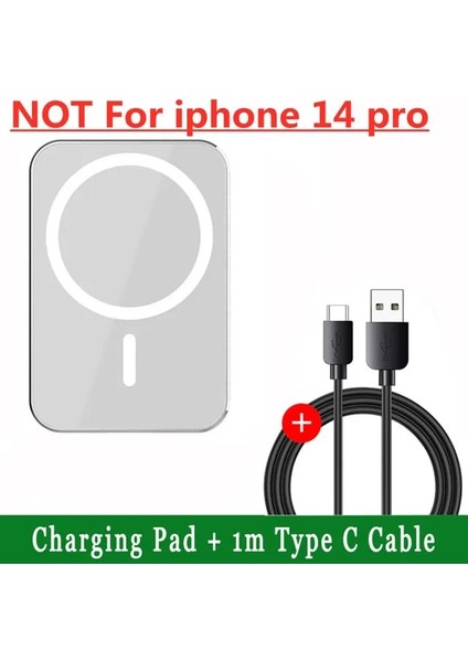 C Tipi Kablo ile 65W Manyetik Araç Kablosuz Şarj Cihazı Macsafe iPhone 14 13 12 Pro Max Mini Hava Firar Araç Telefonu Tutucu Standı Hızlı Araç Şarj (Yurt Dışından)