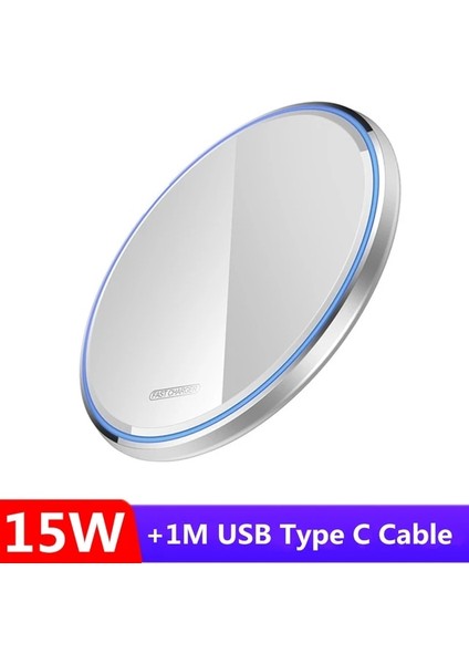 15W Beyaz 30W Kablosuz Şarj Aleti Pedi iPhone 14 13 12 11 Xs Xr 8 Samsung S22 S21 Tip C Indüksiyon Hızlı Şarj Istasyonu Telefon Şarj Cihazları (Yurt Dışından)
