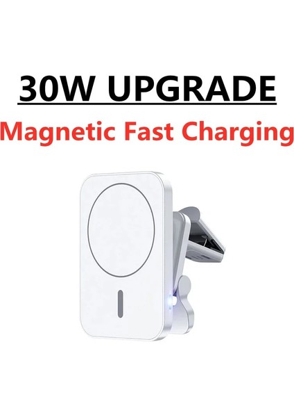 Md1 Siyah Kablolu Yenı 30 W Manyetik Araç Kablosuz Şarj Cihazı Macsafing iPhone 12 13 Pro Max Için Hava Firar Tutucu Mini Hızlı Araç Şarj Telefon Standı (Yurt Dışından) indirimleri