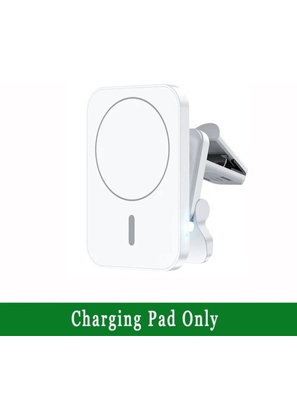 Md2 Beyaz Kablo Yok 30W Manyetik Araç Kablosuz Şarj Cihazları Araç Hava Firar Telefon Tutucu iphone 12 13 Mini Pro Max Hızlı Kablosuz Araç Şarj Istasyonu (Yurt Dışından)