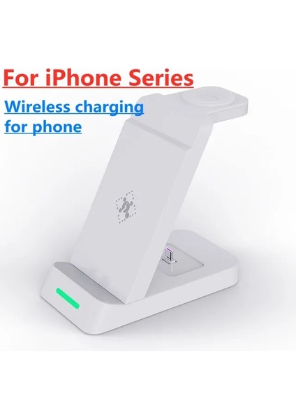 iphone Için Kablosuz 100W 3'ü 1 Arada Kablosuz Şarj Standı Hızlı Şarj Dock Istasyonu iPhone 14 13 12 11 Samsung S22 S21 Galaxy Apple Watch 8 7 6 (Yurt Dışından)