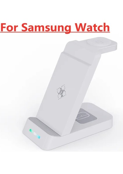 B20-W Samsung 100W 3'ü 1 Arada Kablosuz Şarj Standı iPhone 14 13 12 Samsung S22 S21 S20 Ultra Galaxy Izle Tomurcukları Hızlı Şarj Istasyonu Istasyonu (Yurt Dışından)