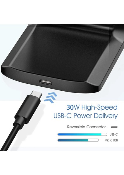 Beyaz Kablo Yok 30W Kablosuz Şarj Standı iPhone 14 13 12 11 Pro x Xs Max Xr Samsung S21 S20 S10 Hızlı Şarj Standı Istasyonu Telefon Tutucu (Yurt Dışından) fırsatları