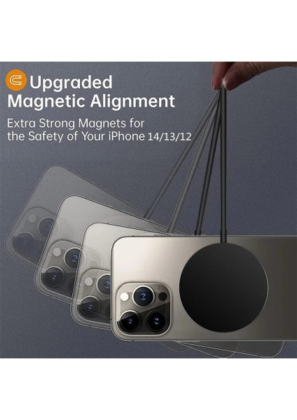 Tip C ve USB A 60W Manyetik Kablosuz Şarj Aleti iPhone 14 13 12 11 Pro Max Samsung Xiaomi Şarj Cihazları Indüksiyon Hızlı Şarj Istasyonu Istasyonu (Yurt Dışından) fırsatları