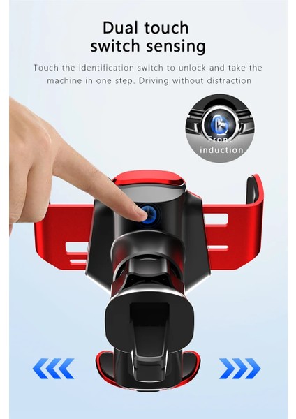 Mavi Stil 2 30W Araç Kablosuz Şarj Cihazı Manyetik Otomatik Araç Telefonu Tutucu Dağı iPhone Samsung Xiaomi Için Indüksiyon Hızlı Şarj Istasyonu (Yurt Dışından) fırsatları