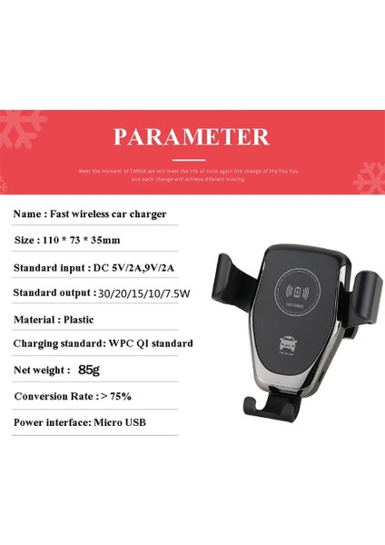 Mikro USB Girişi 30W Kablosuz Hızlı Şarj Cihazı Araç Montaj Hava Firar Cep Telefonu Tutucu IPhone 14 13 12 11 Pro Max Xiaomi Samsung Için Şarj Standı (Yurt Dışından) modelleri