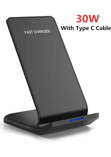30W Standı 30W Kablosuz Şarj Standı iPhone 14 13 12 11 Pro Xs Max Xr 8 Samsung S22 S21 S20 Hızlı Şarj Standı Istasyonu Telefon Tutucu (Yurt Dışından)