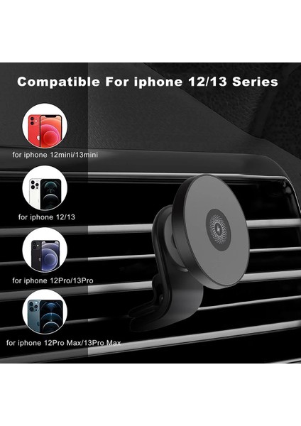 Sadece Araç Şarj Cihazı 30W Manyetik Kablosuz Araç Şarj Cihazı Montaj Standı iPhone 14 13 12 Mini Pro Max Pd Mıknatıs Hızlı Şarj Hava Firar Telefon Tutucu (Yurt Dışından) modelleri