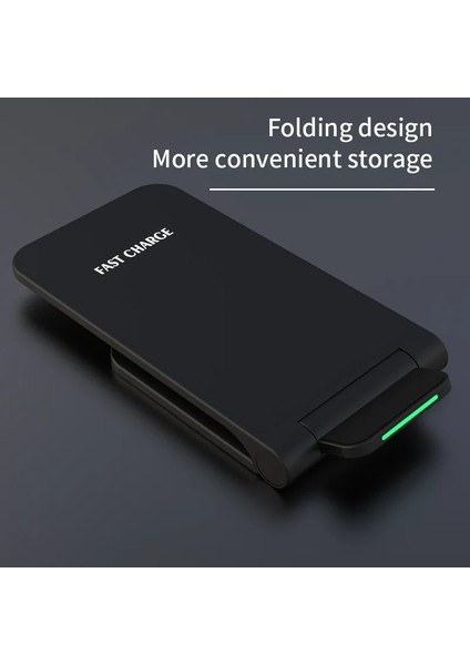 Siyah Kablo Yok 30W Katlanabilir Kablosuz Şarj Standı iPhone 14 13 12 11 Pro Xs Max Samsung S21 S20 Hızlı Şarj Dock Istasyonu Telefon Tutucu (Yurt Dışından) modelleri