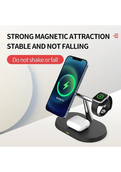 iPhone Kullanıcıları Için 100W 3'ü 1 Arada Manyetik Kablosuz Şarj Standı Samsung S22 S21 Ultra S20 iPhone Apple Galaxy Watch Hızlı Şarj Istasyonu Istasyonu (Yurt Dışından) fiyatları