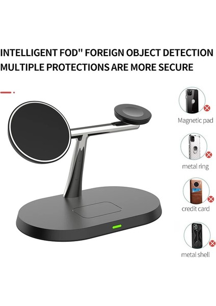iPhone Kullanıcıları Için 100W 3'ü 1 Arada Manyetik Kablosuz Şarj Standı iPhone Samsung S22 S21 Ultra Galaxy Watch 5 Aktif 2 Hızlı Şarj Istasyonu (Yurt Dışından) indirimleri