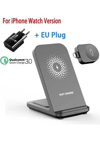 Apple Watch Için Ab 30W 3'ü 1 Arada Kablosuz Şarj Standı Samsung/apple Watch Için Hızlı Şarj Dock Istasyonu iPhone 13 12 Samsung S21/S20 Şarj Cihazı (Yurt Dışından)