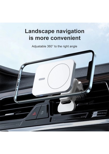 Beyaz 30W Hızlı Manyetik Kablosuz Şarj Cihazı Araba Hava Firar Telefon Tutucu Montajı Macsafe Kılıfı ile Uyumlu iPhone 12 13 Pro Mini Max (Yurt Dışından) indirimleri