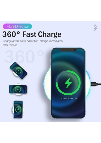 20W Beyaz 30W Kablosuz Şarj Aleti Matı iPhone 14 13 12 11 Pro Max Xs Xr x 8 Hızlı Şarj Pedi Xiaomi 12 11 Samsung S21 S20 S22 Not 20 (Yurt Dışından) fırsatları