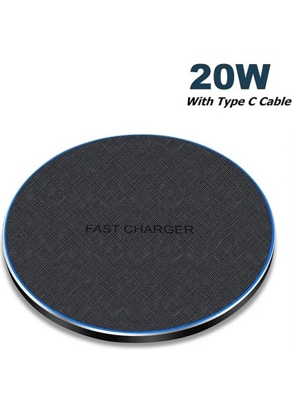 20W 30W Hızlı Kablosuz Şarj Cihazı iPhone 13 12 11 Pro x Xs Max Xr 8 Usb-C Hızlı Şarj Pedi Samsung S21 S20 S10 Not 10 20 (Yurt Dışından)