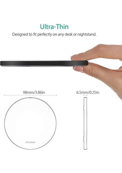 Siyah Kablo ile 60W Kablosuz Şarj Aleti Pedi iPhone 14 13 12 11 Pro Max x Samsung Xiaomi Telefon Şarj Cihazları Indüksiyon Hızlı Şarj Standı Istasyonu (Yurt Dışından) fiyatları