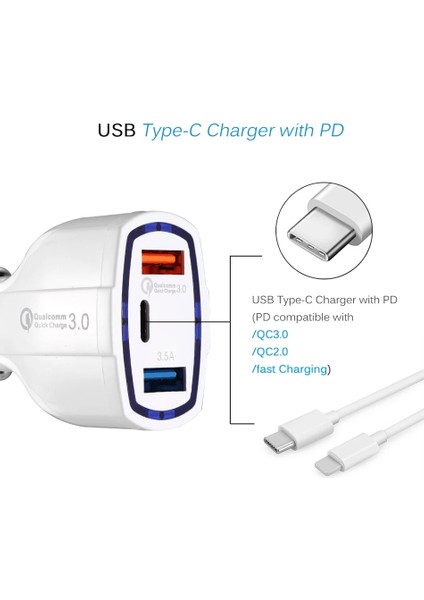 Siyah Kephe Araç Şarj Cihazı Hızlı Şarj 3.0 USB Hızlı Şarj Cihazı Xiaomi Mi 9 iPhone x Xr 8 Huawei Samsung S9 S10 Qc 3.0 USB Araç Şarj Cihazı (Yurt Dışından) fırsatları