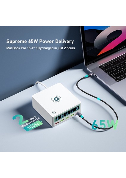 Ingiltere Fişi Takım 100W 130W Çoklu USB Şarj Cihazı Hızlı Şarj 3.0 Pd3.0 65W USB C Pd Usb-C Tip C Hızlı Şarj Cihazı Hub Istasyonu iPhone 12 Pro Max Macbook Için (Yurt Dışından) fırsatları