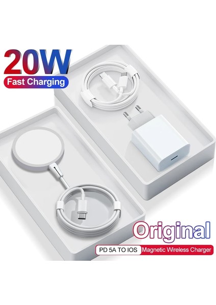 Abd Şarj Cihazı 1 M Kablo Orijinal Pd 20 W Magsafe Manyetik Kablosuz Şarj Cihazı iPhone 14 13 12 11 Pro Max Artı Hızlı Şarj Cihazı x Xs Max Xr USB C Hızlı Kablo (Yurt Dışından) fiyatları