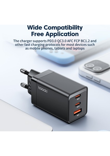 Abd Beyaz Kablo ile Toocki 65W Gan USB C Şarj Cihazı 67W Hızlı Şarj 4.0 3.0 Qc4.0 Qc Pd 3.0 Usb-C Tip C iPhone 14 13 Pro MacBook Için Hızlı USB Şarj Cihazı (Yurt Dışından) fırsatları