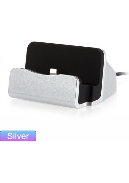 Android Için Beyaz USB Kaide Veri Şarj Cihazı Dock Standı Istasyonu Şarj iphone 8 7 Xr Xs Masaüstü Cradle Samsung Xiaomi Yerleştirme Ladestation (Yurt Dışından)